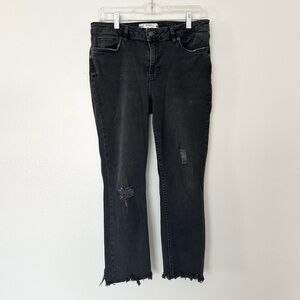 Free People Black Distressed Jeans Size 29